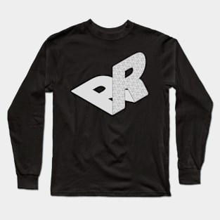 Isometric Alphabet Letter, Letter R Long Sleeve T-Shirt